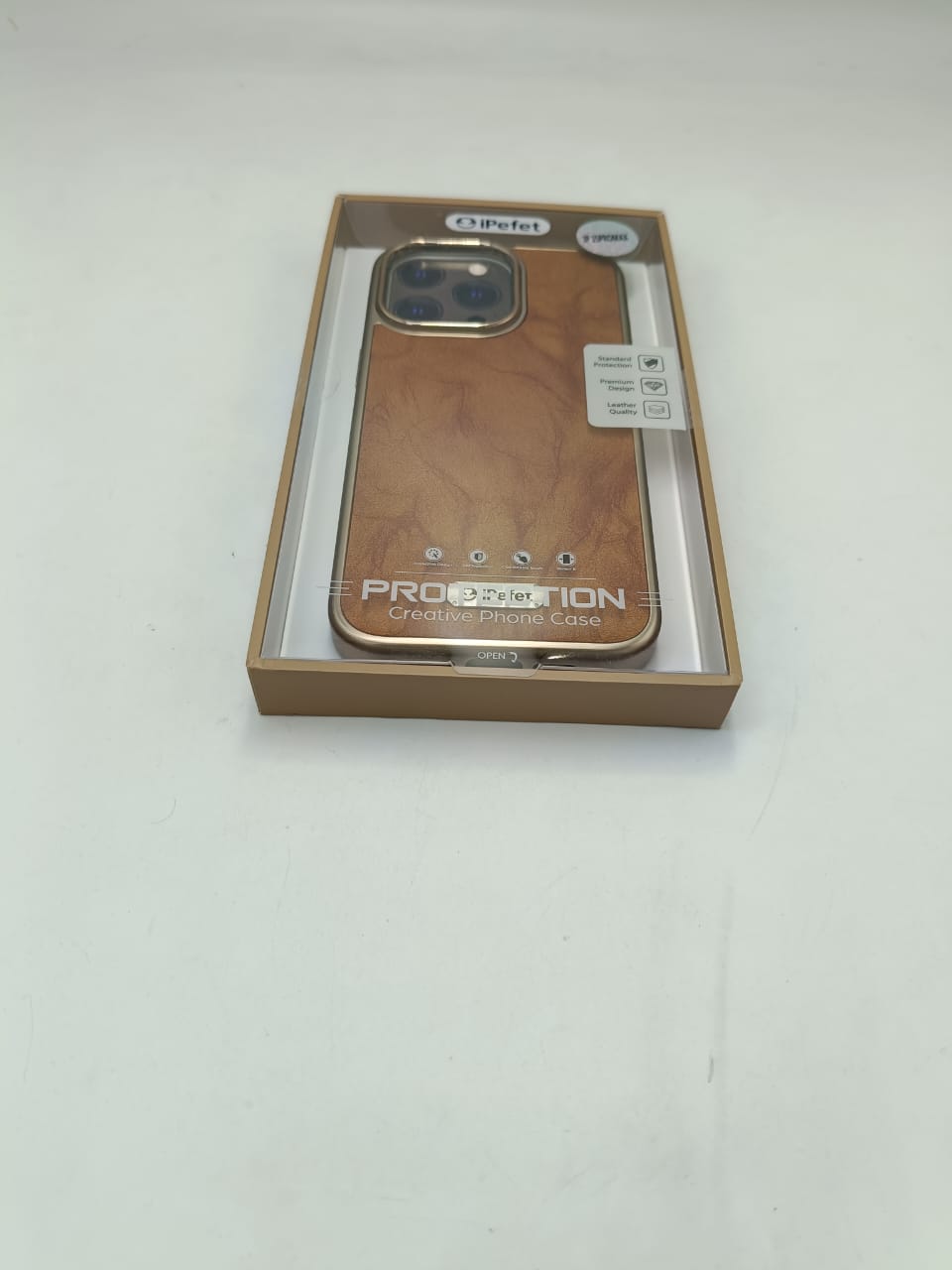 Leather-Texture Protective iPhone Case