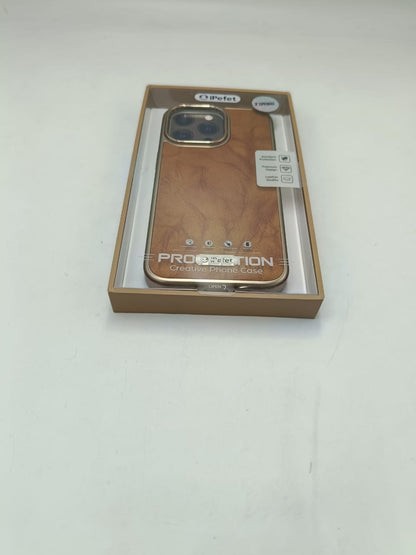 Leather-Texture Protective iPhone Case