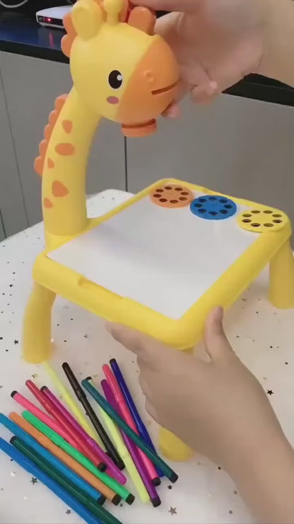 LED Projector Art Painting Table for Kids